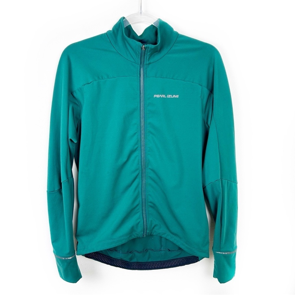 Pearl Izumi Women's front zip cycling sweater back zipper and pockets size: L